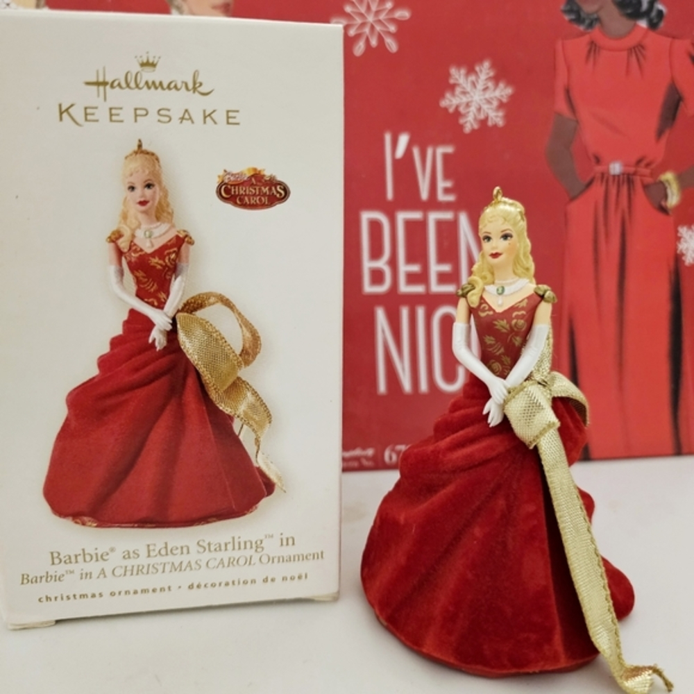 NIB Hallmark Barbie as Eden Sterling in 'A Christmas Carol' Keepsake Ornament